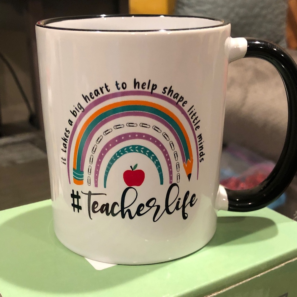 New Rainbow Teacher Life Mug